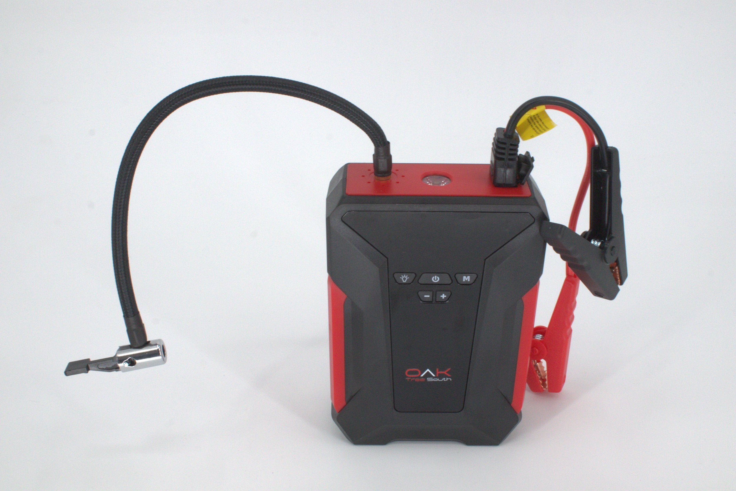 Portable 1000 Amp battery jumper power bank with air compressor cables and carrying case — view 5