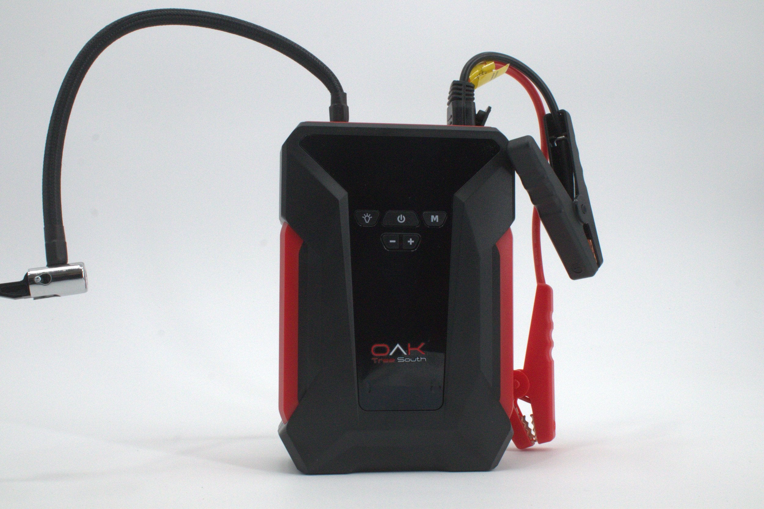 Portable 1000 Amp battery jumper power bank with air compressor cables and carrying case — view 8