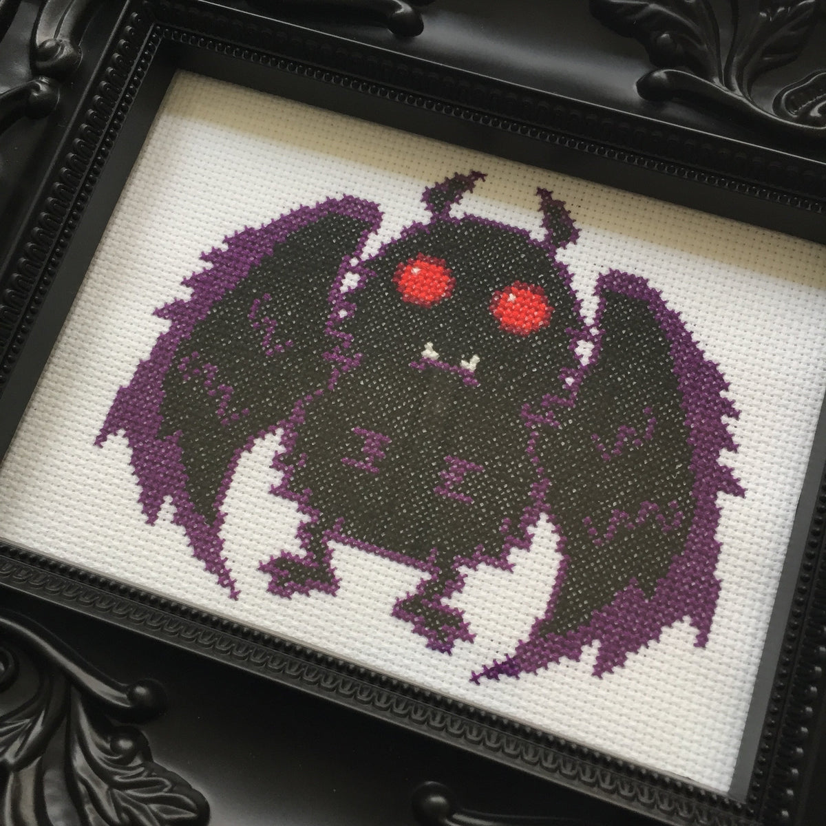 Mothman Counted Cross Stitch DIY KIT Intermediate-0