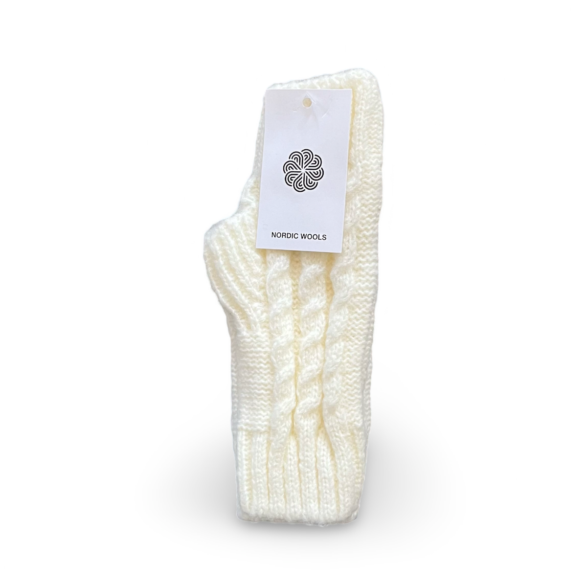 Cozy Creme Cable-Knit Fingerless Gloves-0