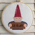 Angry Gnome Counted Cross Stitch DIY KIT Intermediate-0