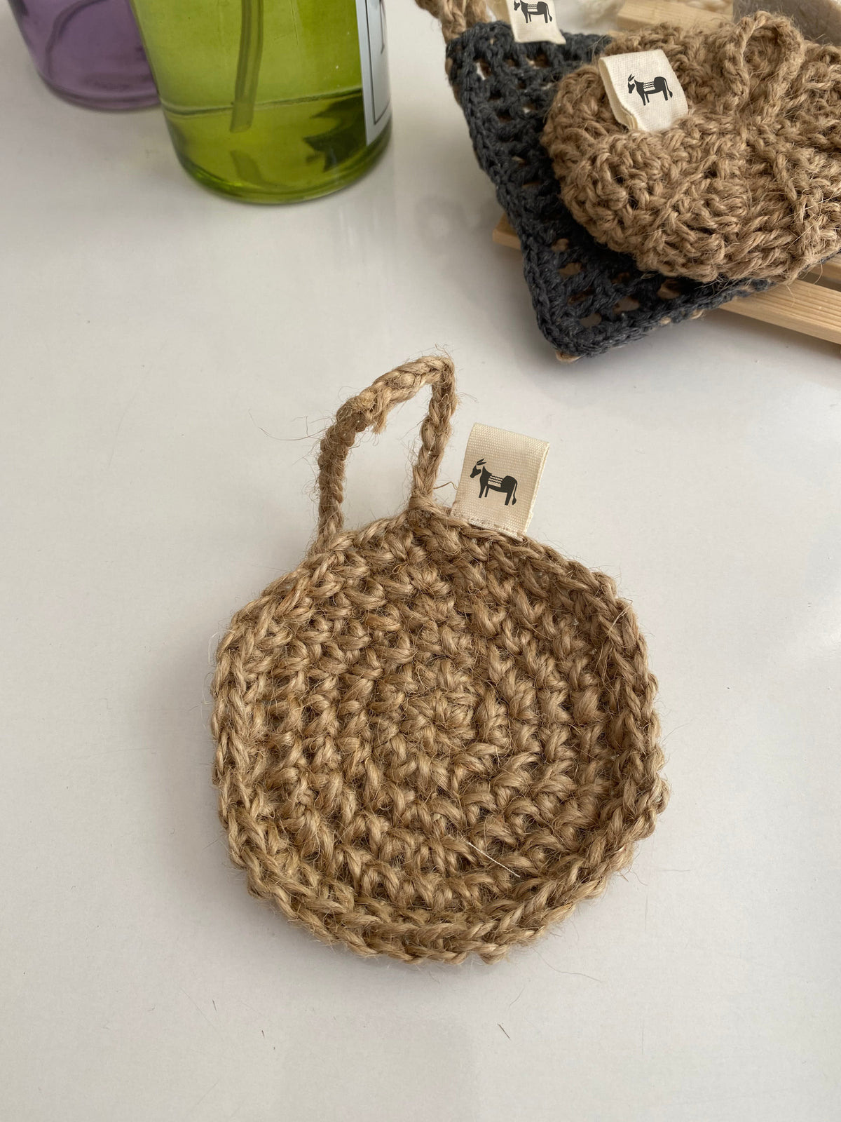 Jute sponge 'Flat Earth'-2