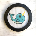 Narwhal Counted Cross Stitch DIY KIT Intermediate-0