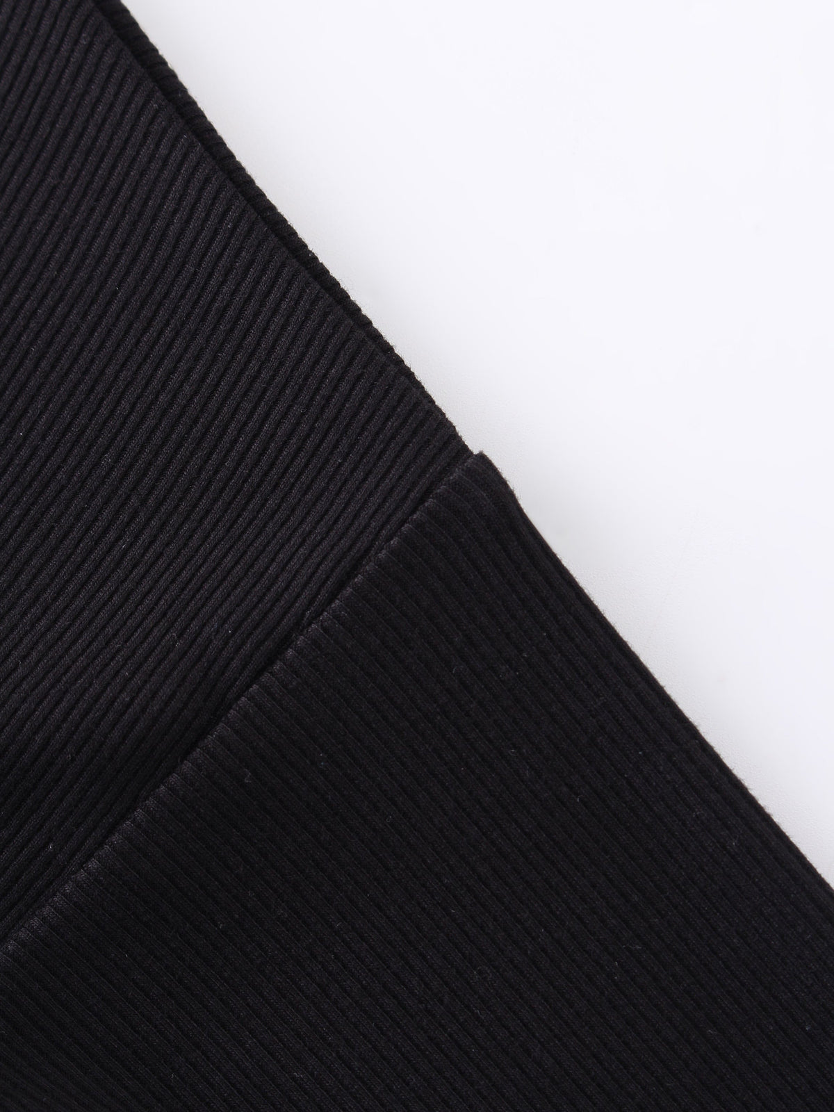 Ribbed Swing Tee-Black-3