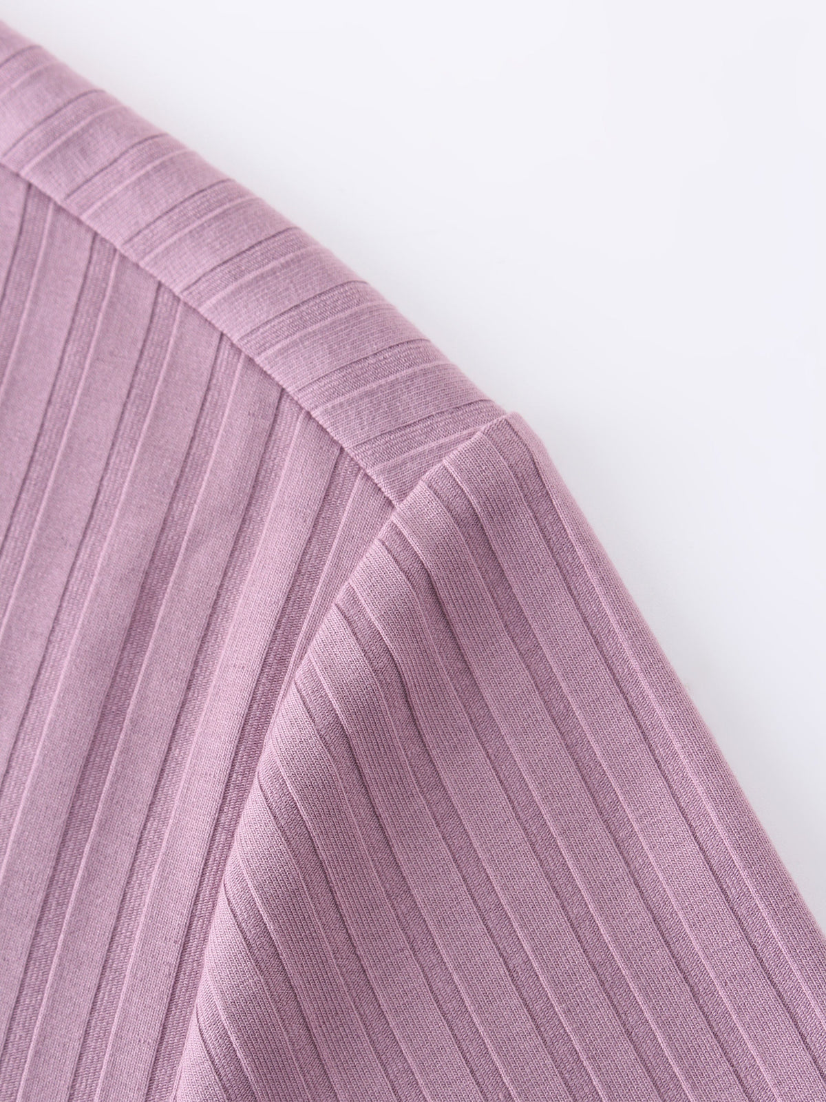 Ribbed High V Bomber-Lavender-3
