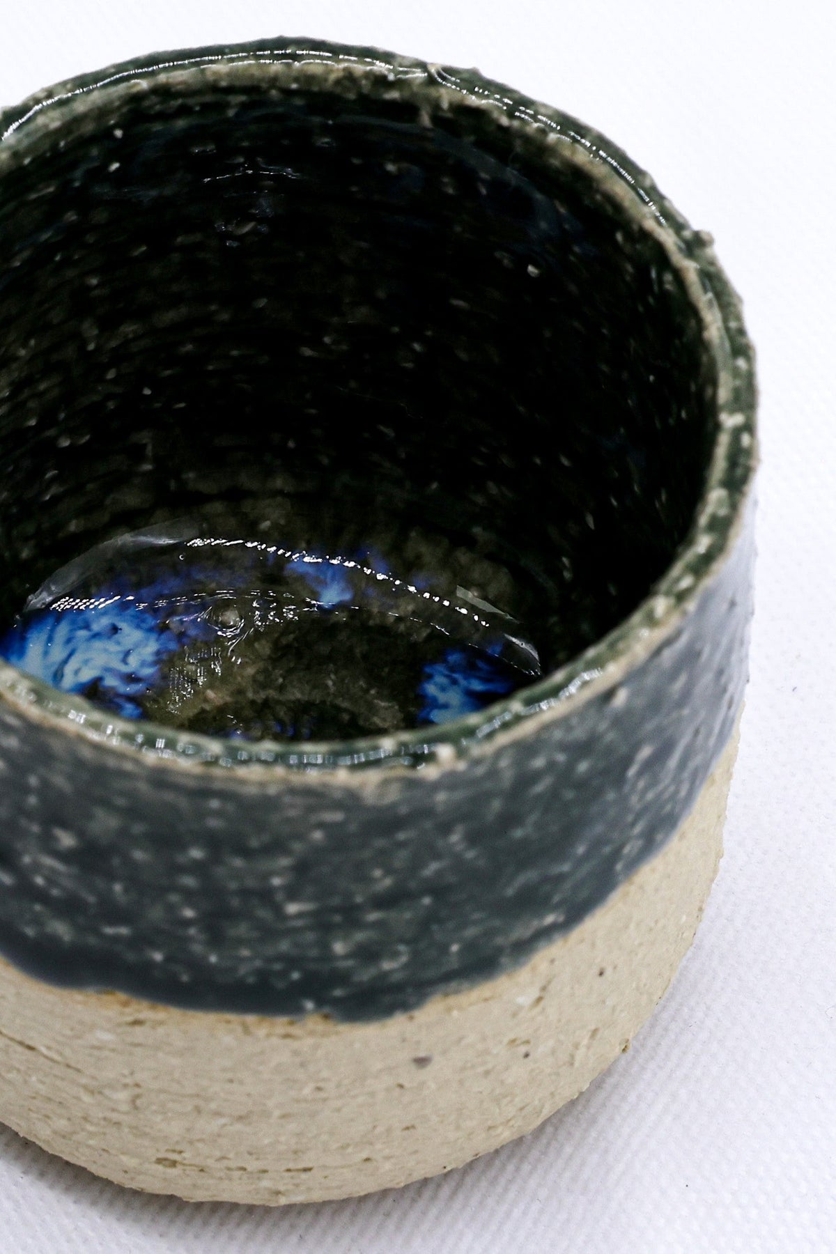 Bluvio Handmade Ceramic Milled Stoneware Espresso Mug-2