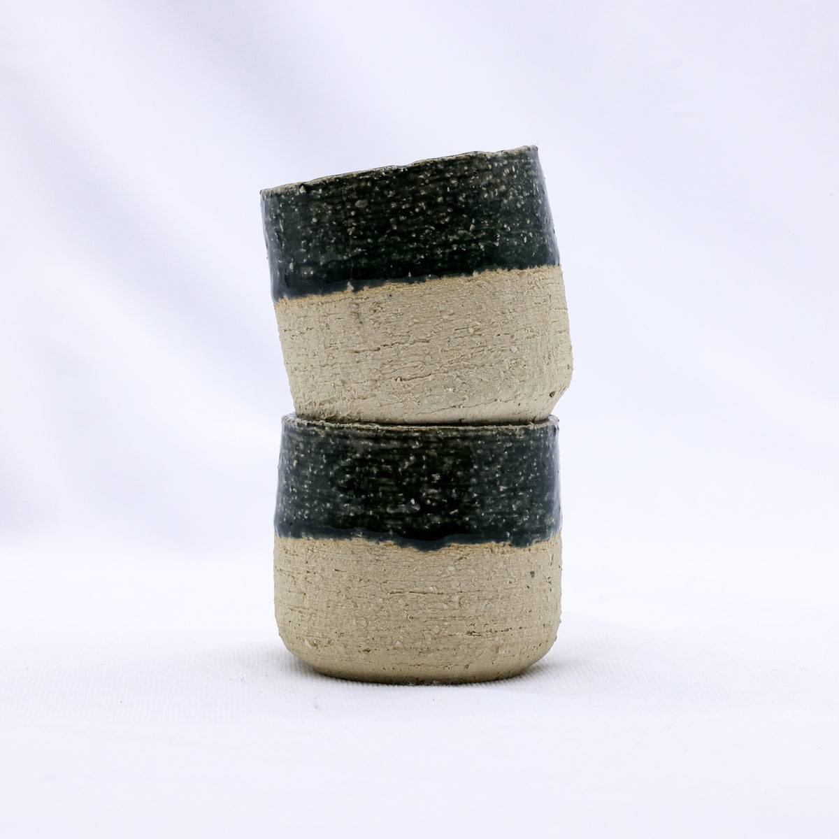 Bluvio Handmade Ceramic Milled Stoneware Espresso Mug-3