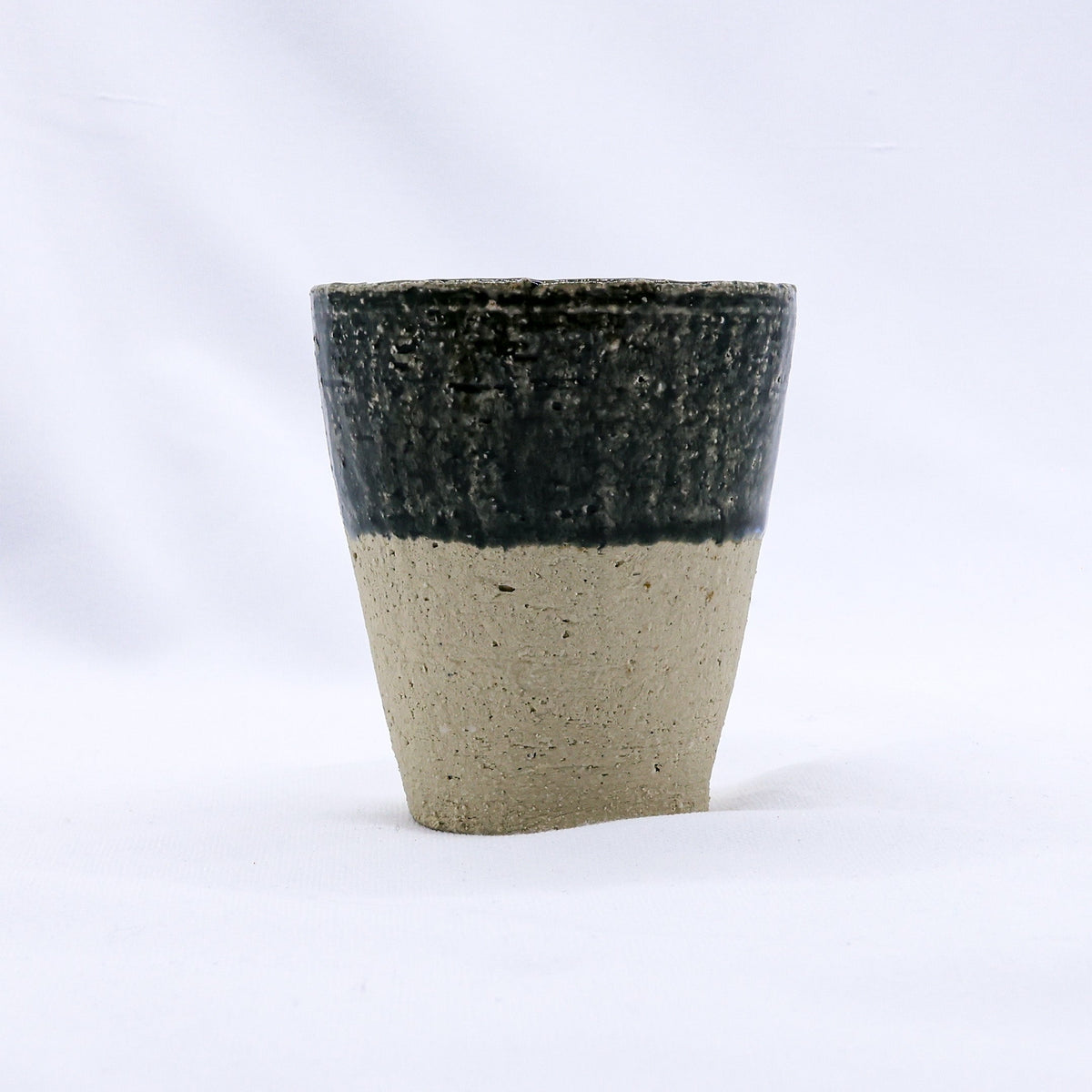 Blunero Quadra Milled Stoneware Tall Handmade Ceramic Cup-0