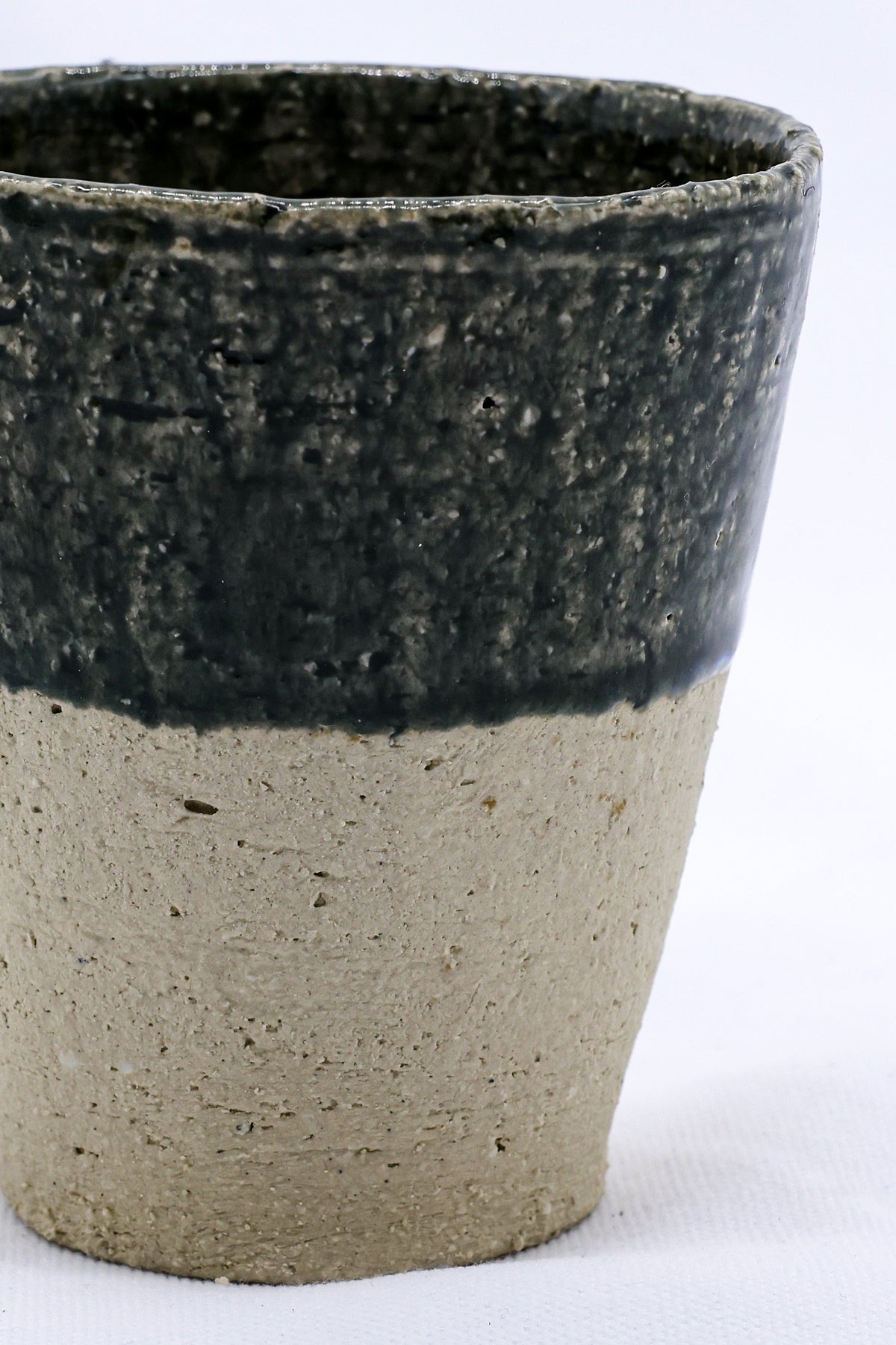 Blunero Quadra Milled Stoneware Tall Handmade Ceramic Cup-1