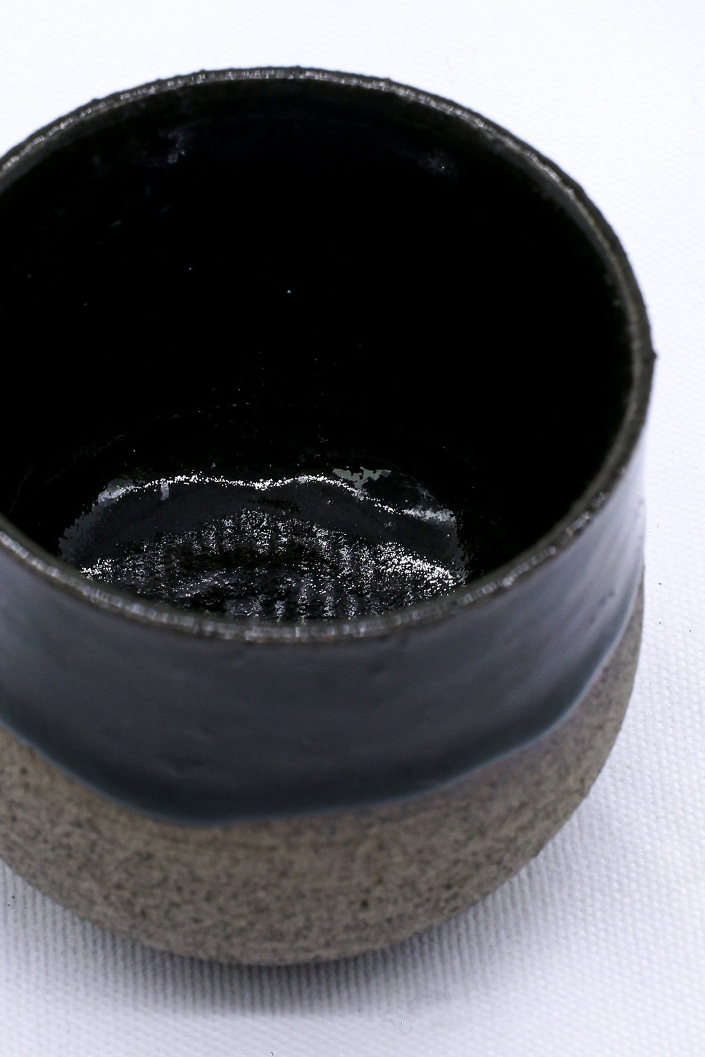 Bluverde Tazza Handmade Ceramic Smoked Grey Stoneware Short Cup-2