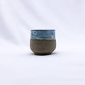 Blulume Tazza Handmade Ceramic Smoked Grey Stoneware Short Cup-0