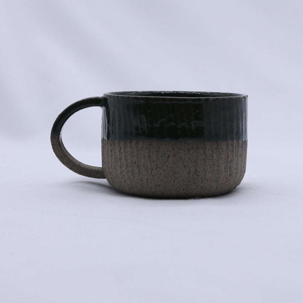 Bluverde Arte Handmade Ceramic Smoked Grey Stoneware Mug-0