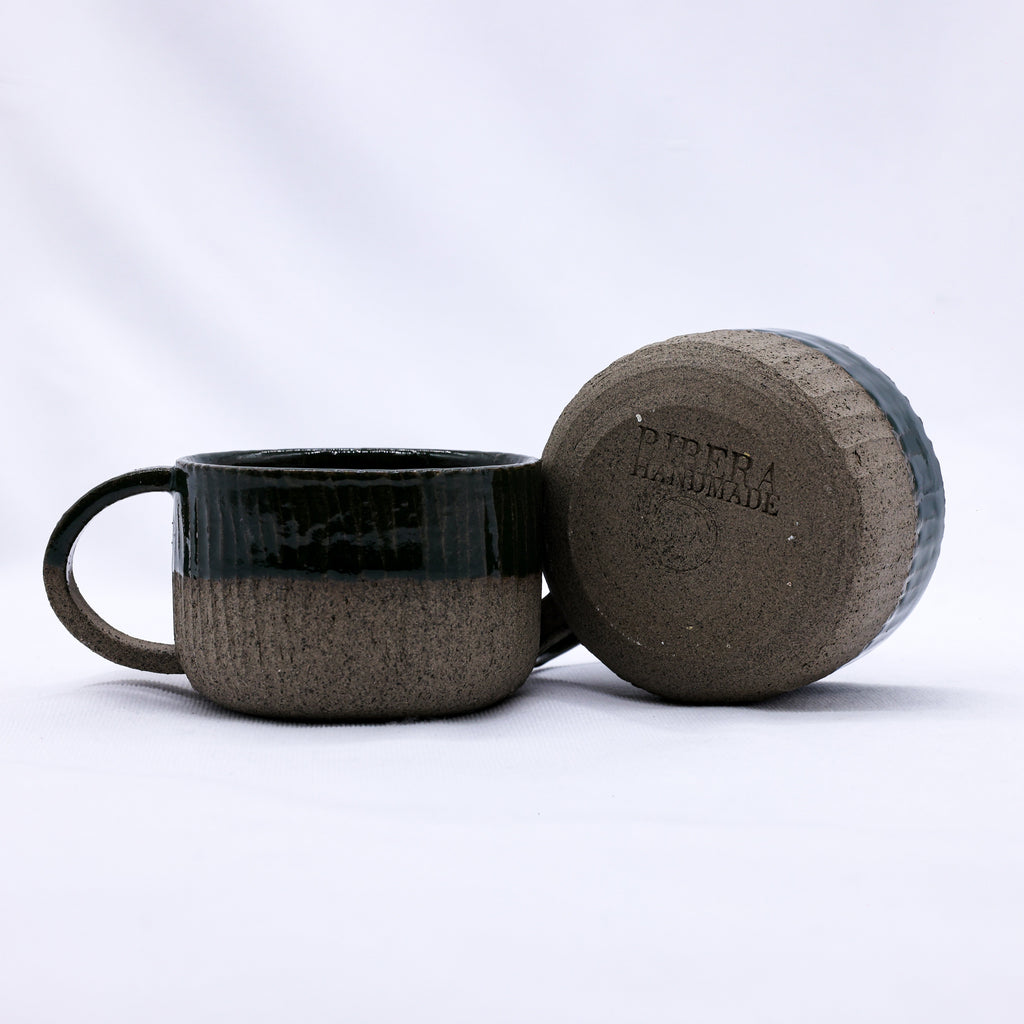Bluverde Arte Handmade Ceramic Smoked Grey Stoneware Mug-4