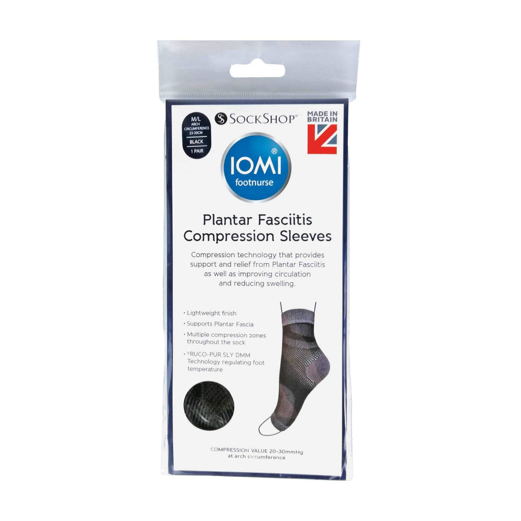 Grey and black mesh plantar fasciitis compression sleeve socks featuring targeted arch support — view 2