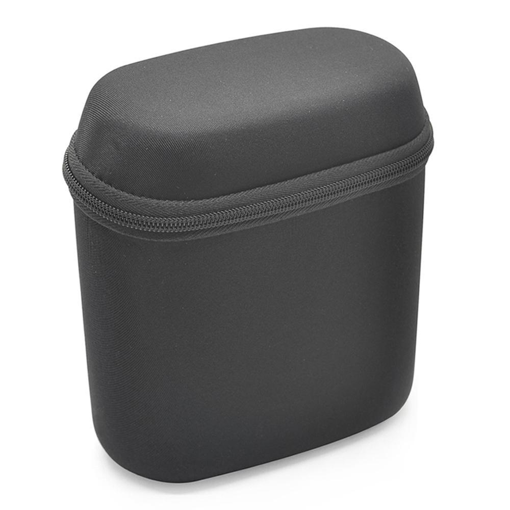 Black portable shockproof speaker case made of nylon featuring carrying strap and zipper closure — view 2