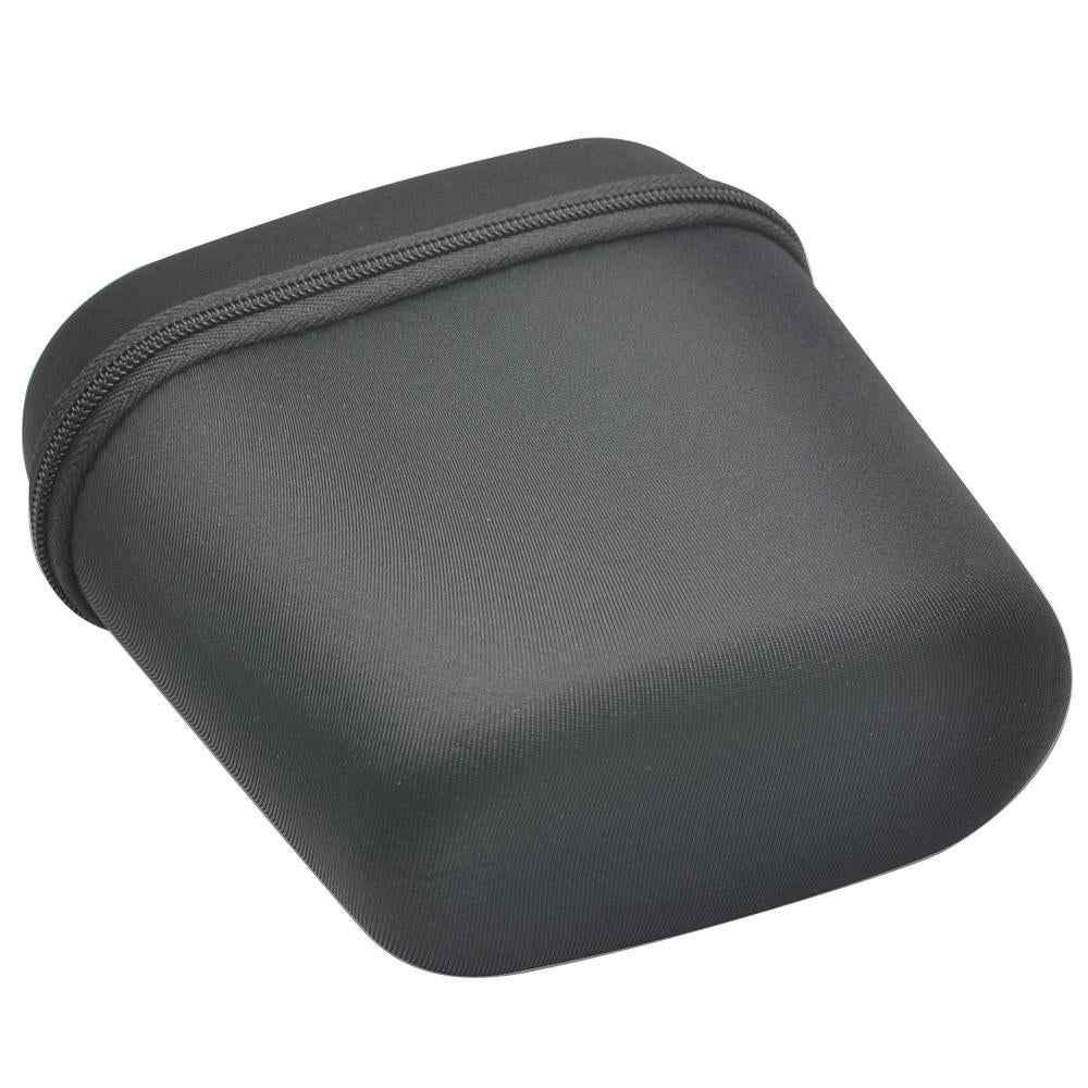 Black portable shockproof speaker case made of nylon featuring carrying strap and zipper closure — view 3