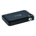 Pursonic compact portable HD projector in sleek casing for home theater and outdoor movie nights