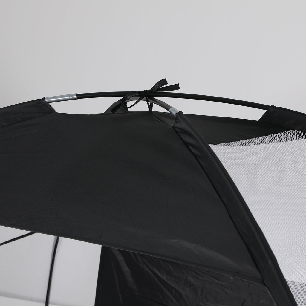 Black 3-meter Centra golf practice net with precision target, fibreglass poles, and carrying bag — view 5