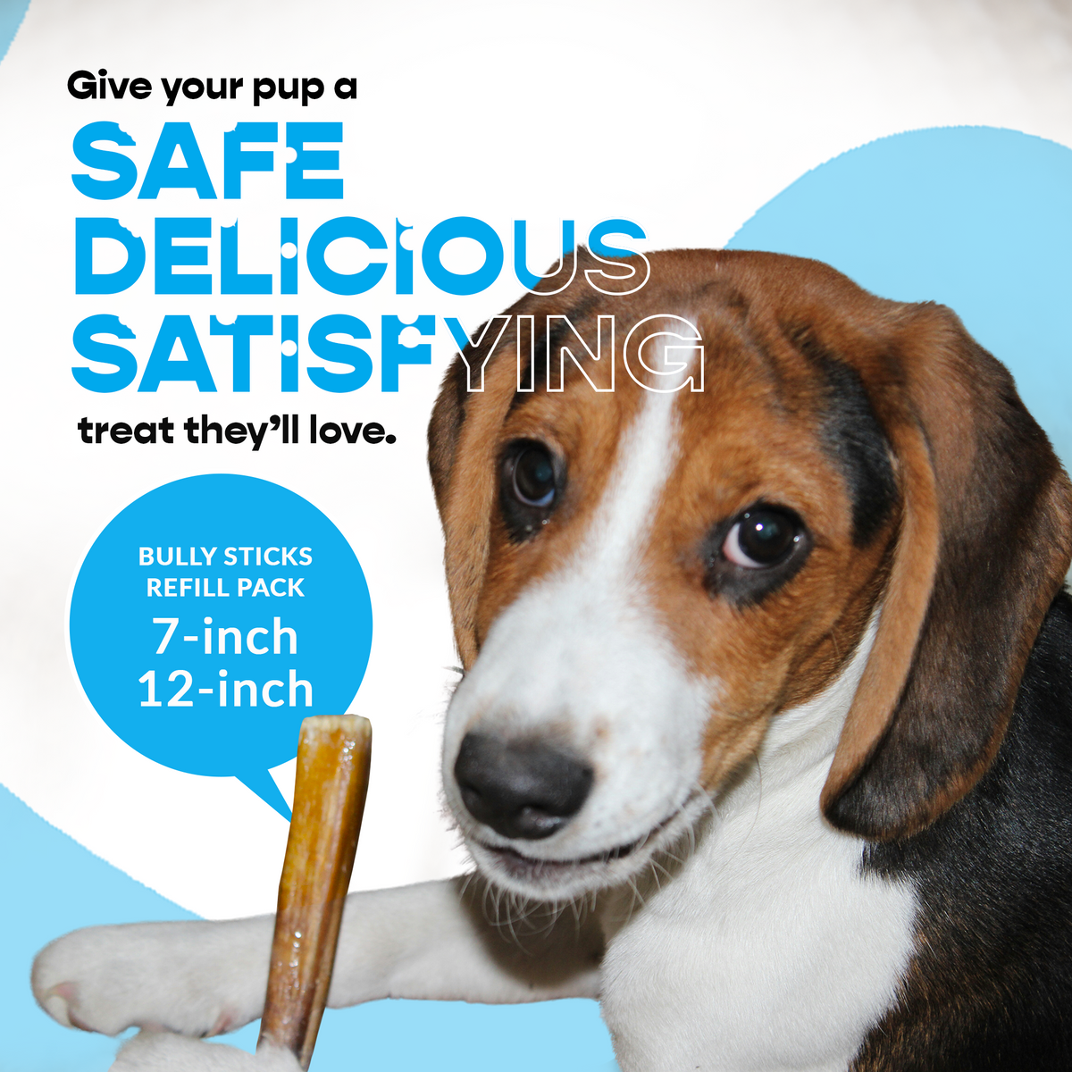 7" Standard Bully Sticks - Refill Pack-4
