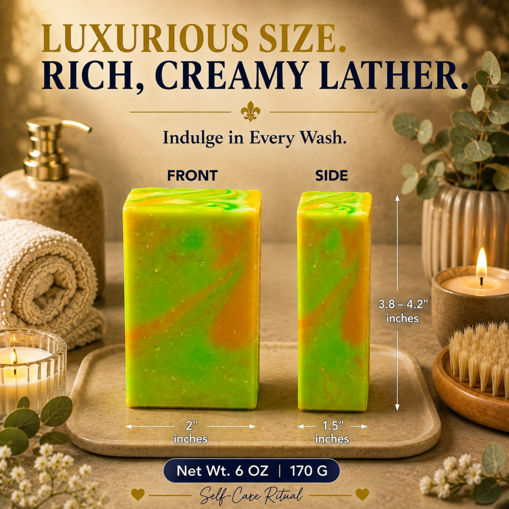 Ginger + Lime Soap Bar | Zesty Handmade Moisturizing Bath Soap-3