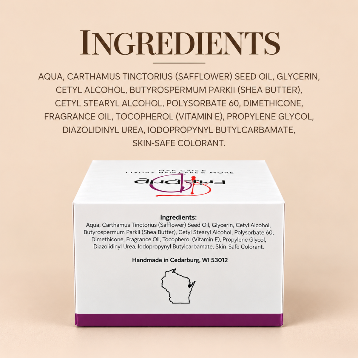 Almond Body Buttercream – Moisturizing Shea Butter & Safflower Oil, Warm Nutty Almond Scent, 8 oz-3