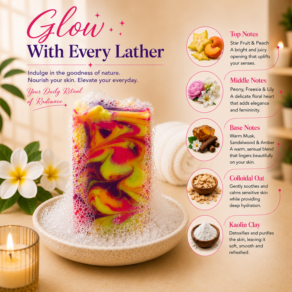 A Thousand Dreams Soap Bar | Fruity Floral Handmade Moisturizing Bath Soap-3
