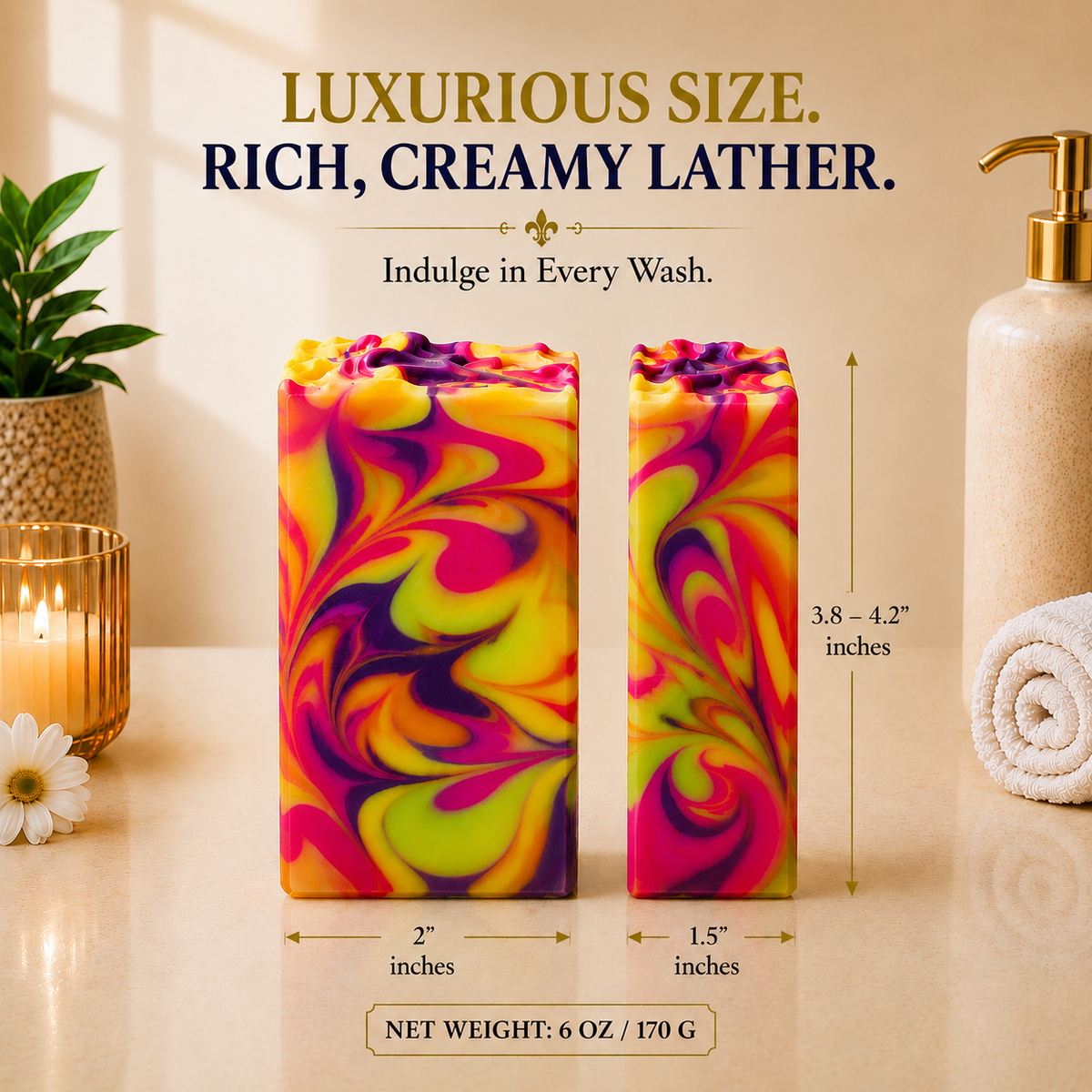 A Thousand Dreams Soap Bar | Fruity Floral Handmade Moisturizing Bath Soap-4