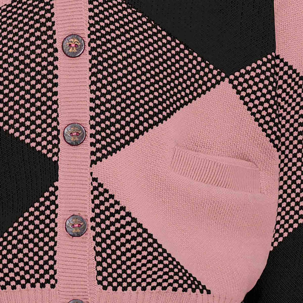 Kids Cardigan in Pink and Black-1