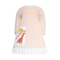 Baby Dress in Peach with Appliqué-0