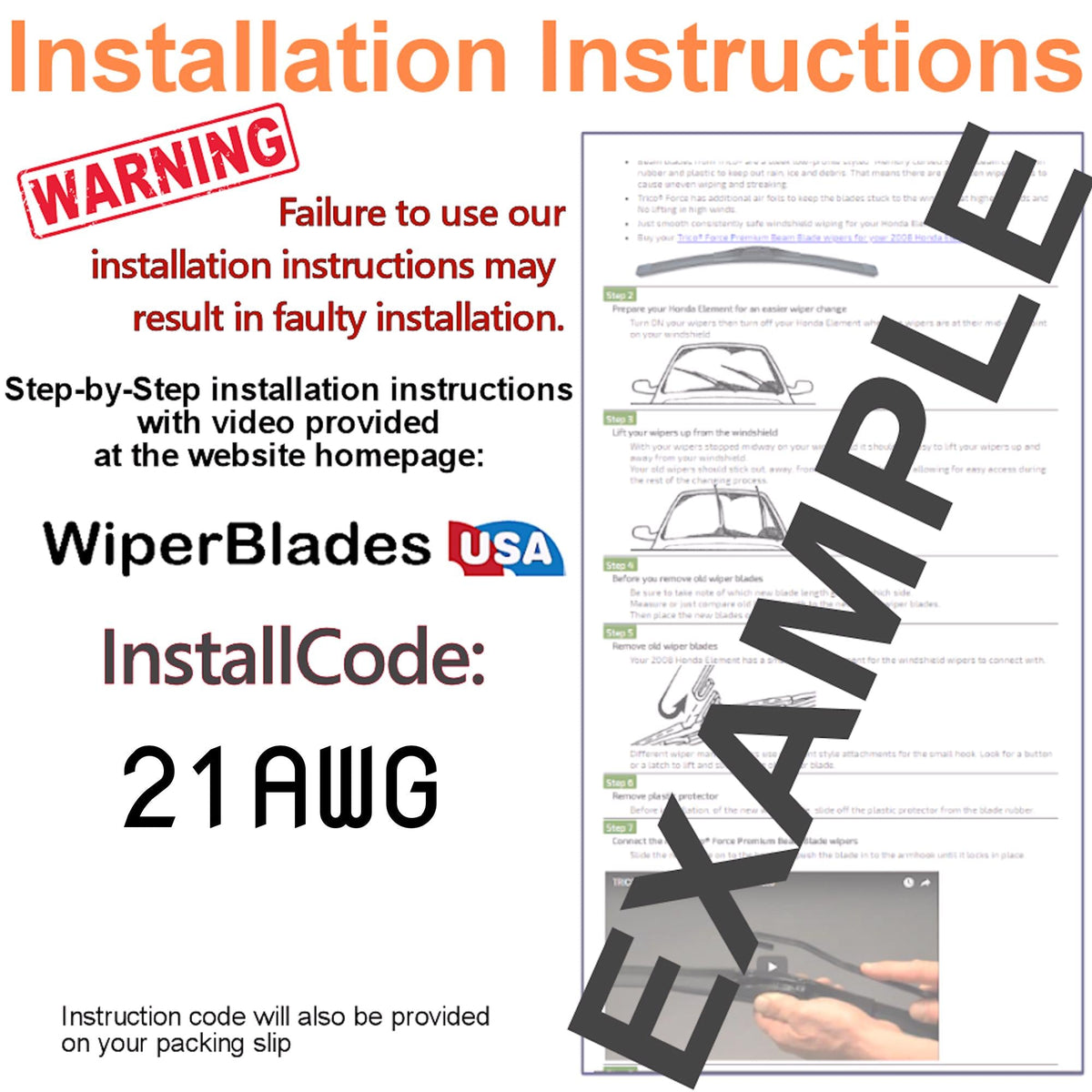 2002 Chevrolet Avalanche 2500 Wiper Blades w/1yr Wear Warranty (Set of 2) Wipers-4