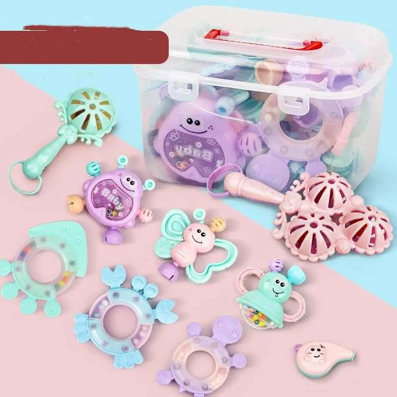 Intellectual growth sensory learning toy for infants, featuring bright colors and durable high-quality plastic construction — view 3