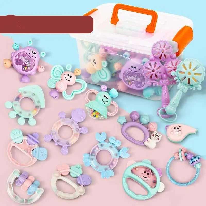 Intellectual growth sensory learning toy for infants, featuring bright colors and durable high-quality plastic construction — view 4