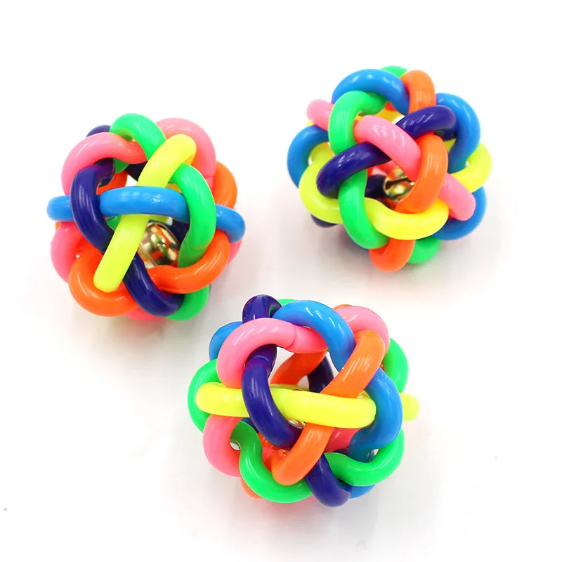 Interactive dog chew toy and molar teeth cleaning aid made from durable pet safe plastic — view 2