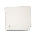 Ivory vegan leather changing mat laid flat, soft wipeable surface for baby diaper changes