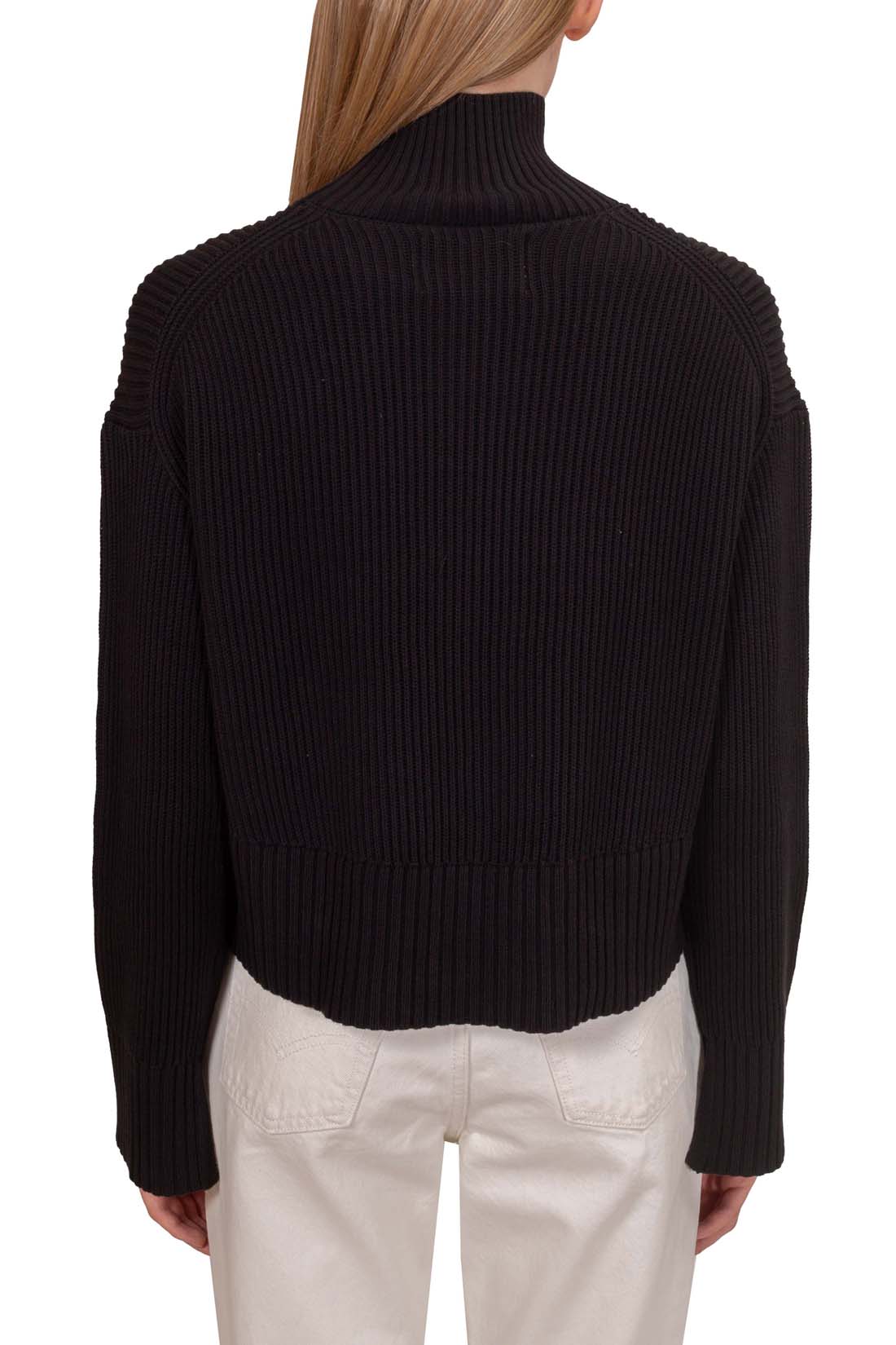 CALVIN KLEIN JEANS - Women's relaxed pullover with high collar