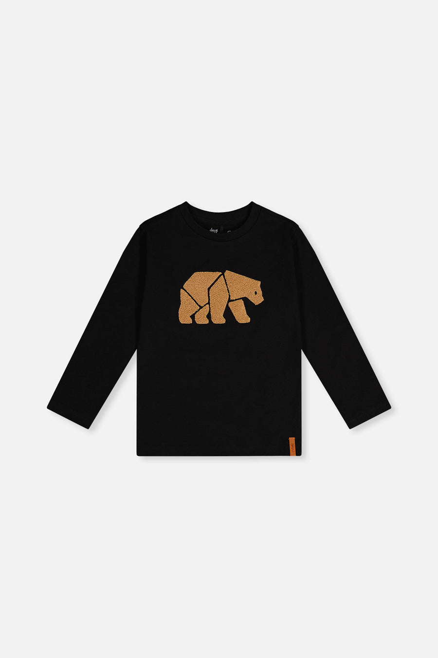 Organic Cotton Jersey T-Shirt Black And Beige