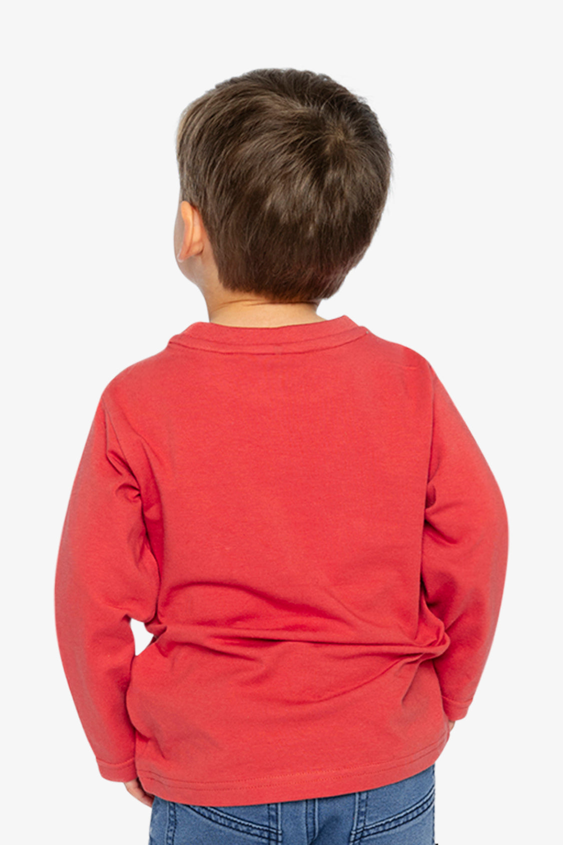 Long Sleeve Organic Cotton T-Shirt Rose Orange-4
