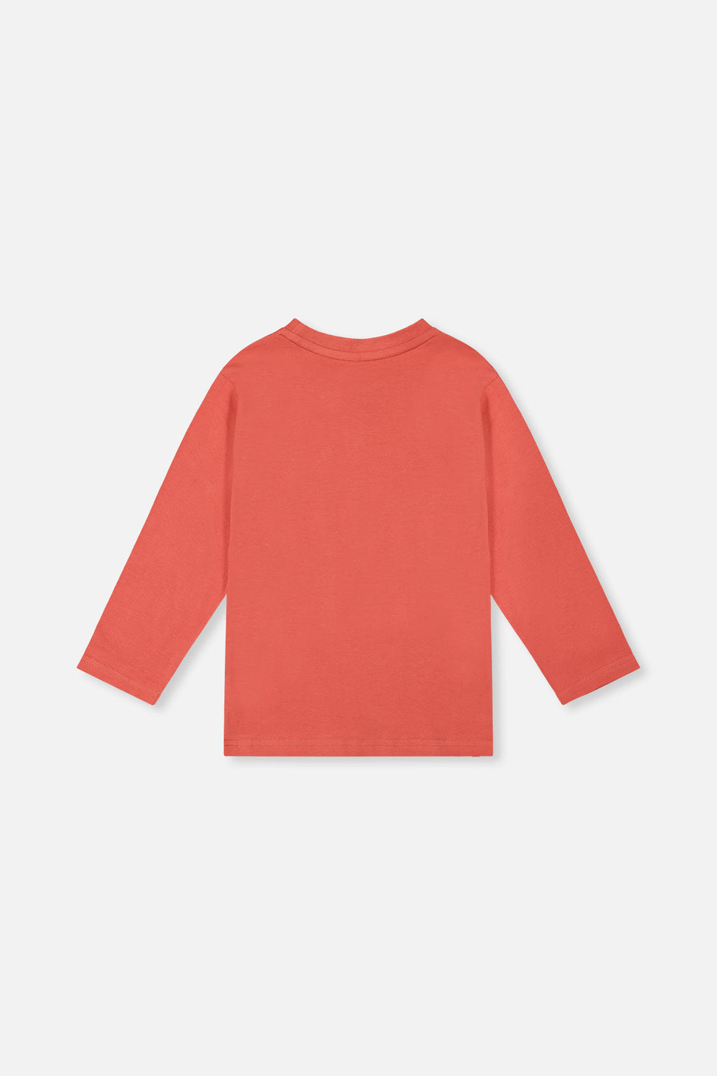Long Sleeve Organic Cotton T-Shirt Rose Orange-3