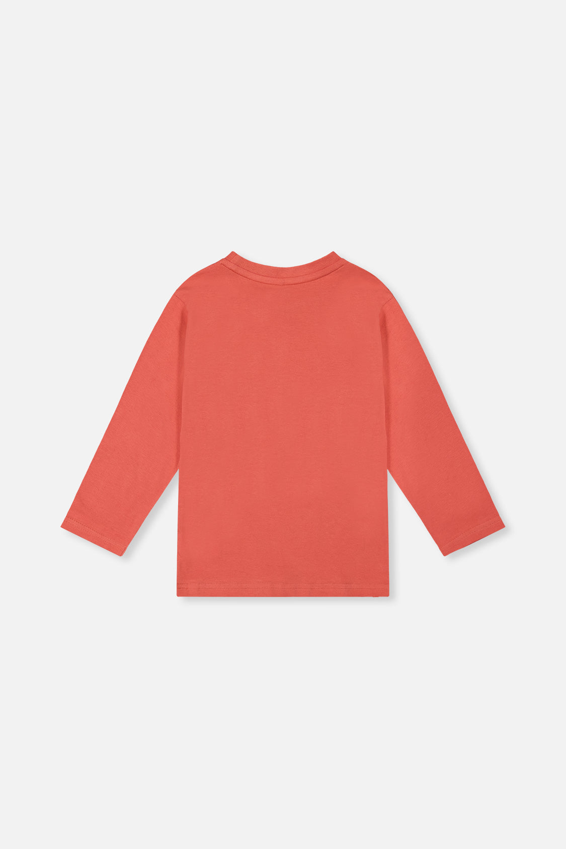 Long Sleeve Organic Cotton T-Shirt Rose Orange-3
