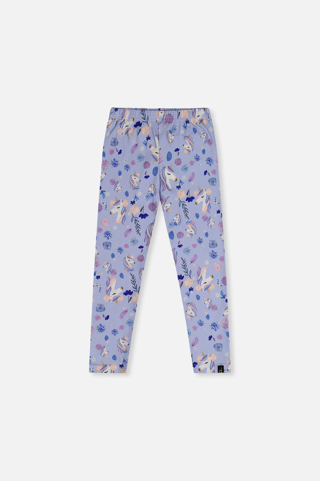 Printed Leggings Purple Unicorn Print-0