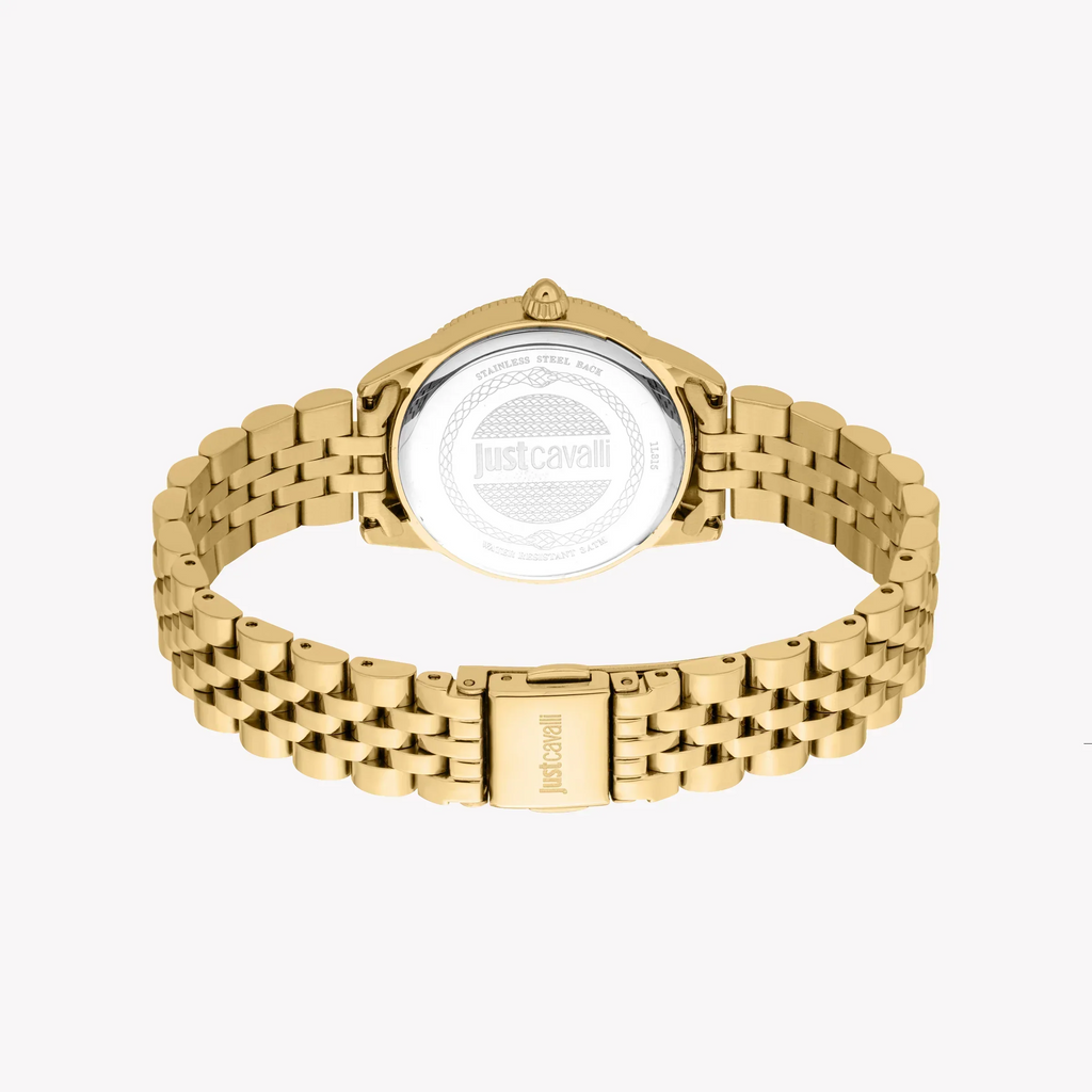 Just Cavalli Women's Gold Alloy Steel Watch, Silver Dial | Jc1l315m0055-3
