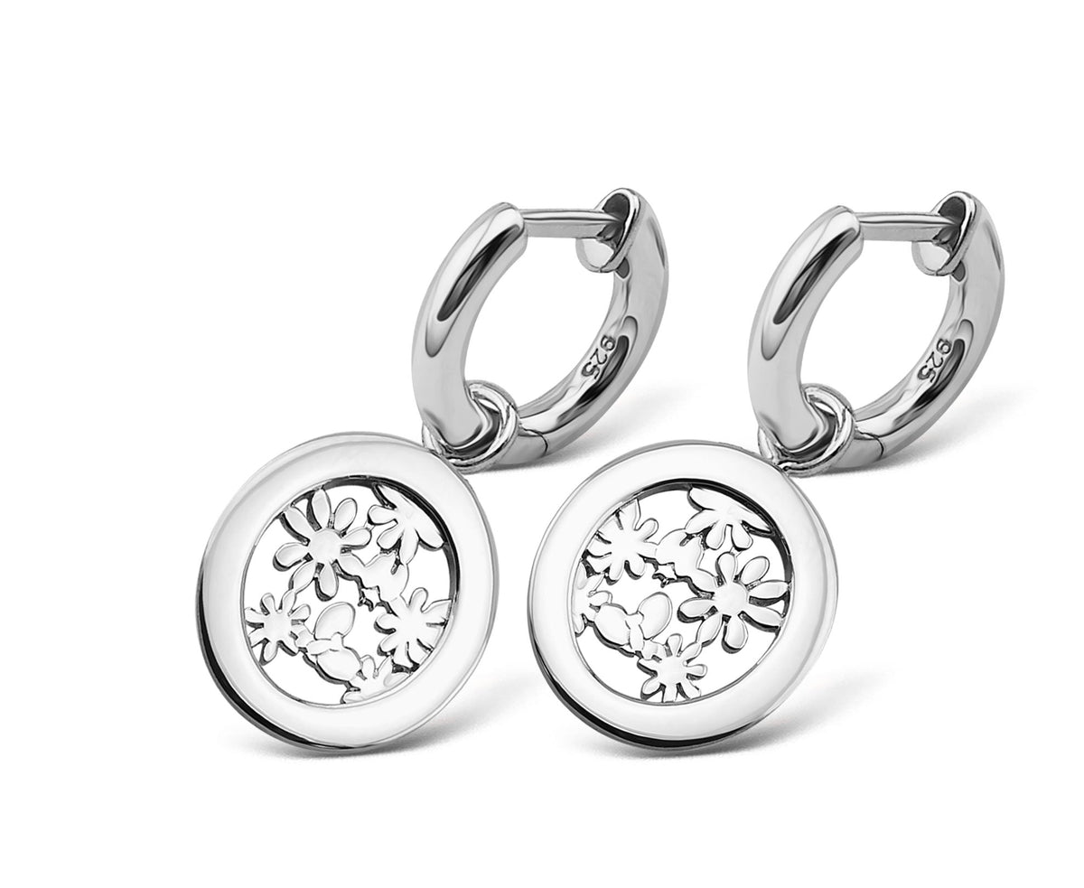 Oorringen met Secret Garden Zilver JE020S-0