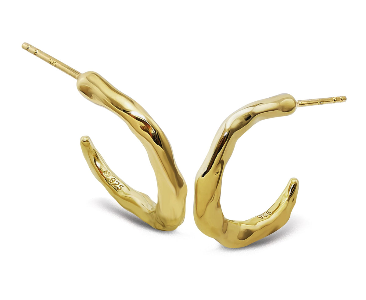 Jwls4u Oorringen Hoops Goudkleur JE044G-0
