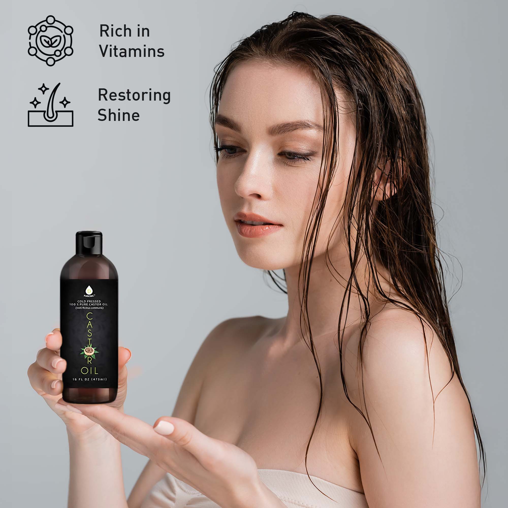 Pursonic essential oil skin care mega bundle featuring jojoba, rosehip, almond, coconut, and castor oil — view 2
