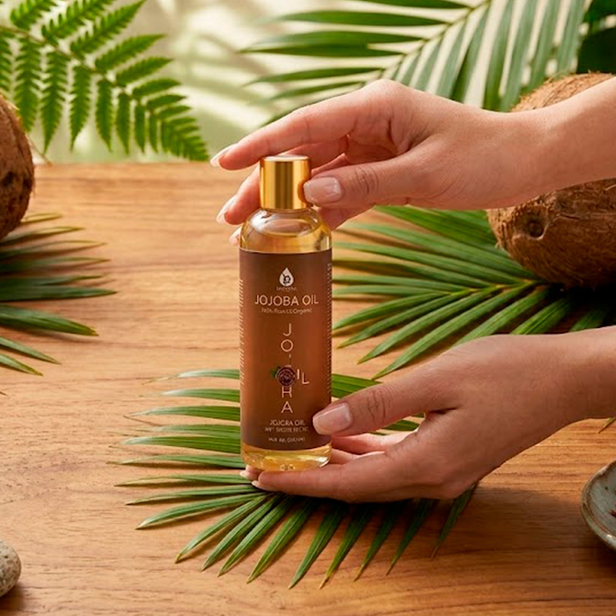 Pure golden jojoba oil 6 oz bottle for skin, hair, and nail hydration — view 3