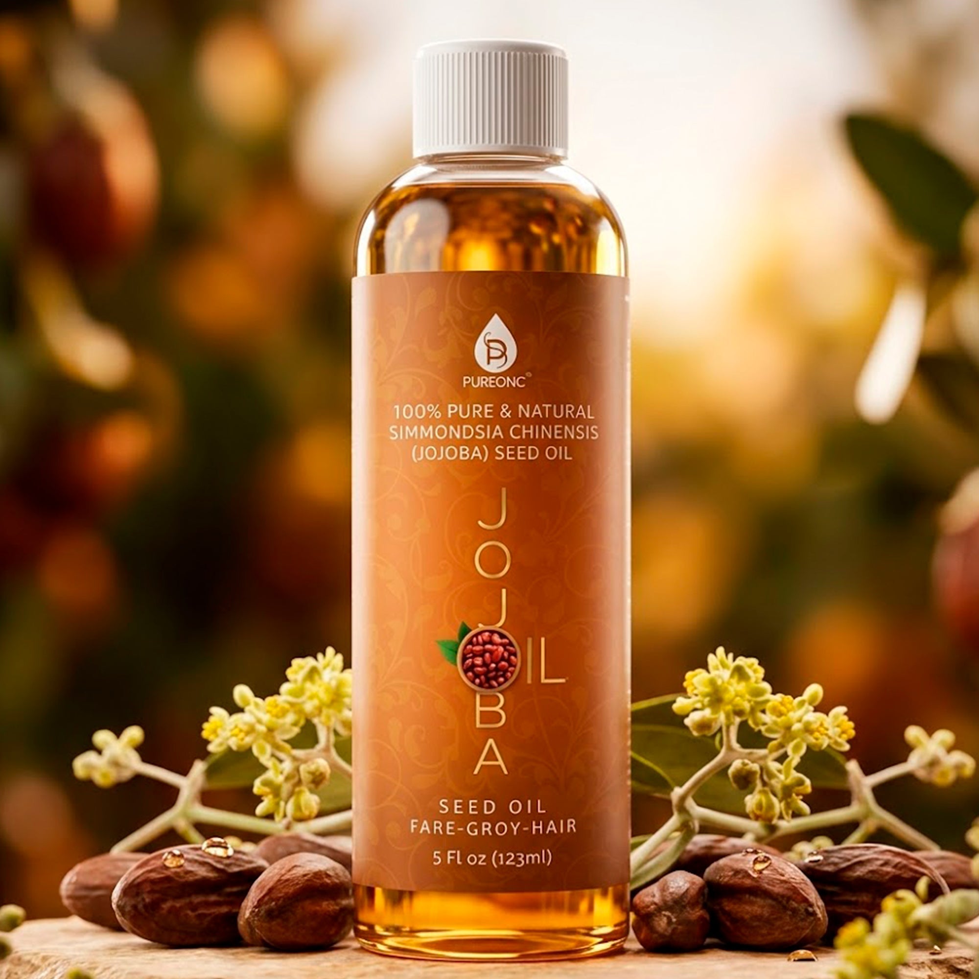 Pure golden jojoba oil 6 oz bottle for skin, hair, and nail hydration — view 5