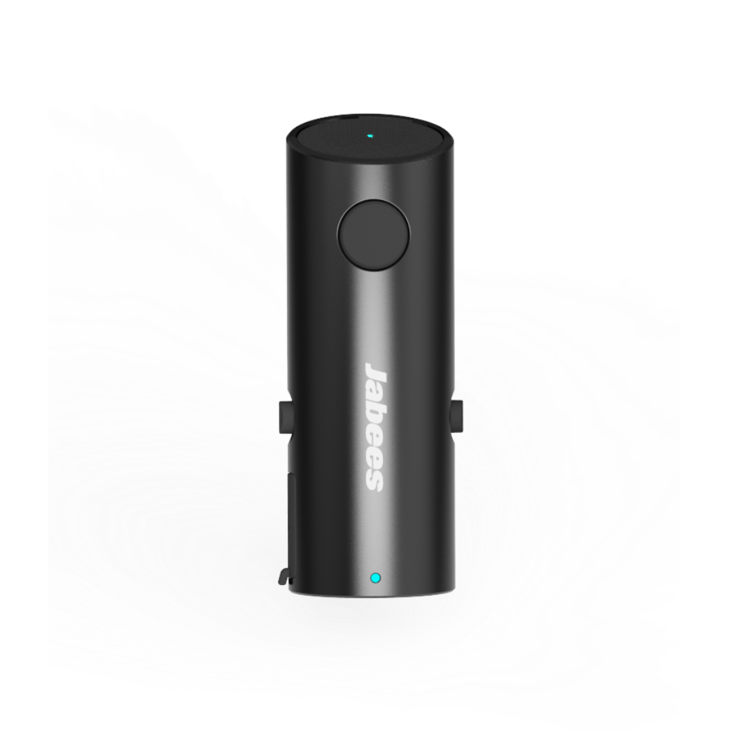 HearLink 3-In-1 Bluetooth microphone and wireless audio transmitter device in black