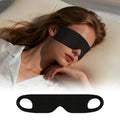 Zero-pressure ultra-thin sleep mask with soft flat fabric and comfortable elastic ear straps