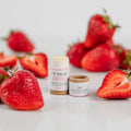 Organic hydrating lip balm in eco-friendly cardboard tube with coconut oil and shea butter
