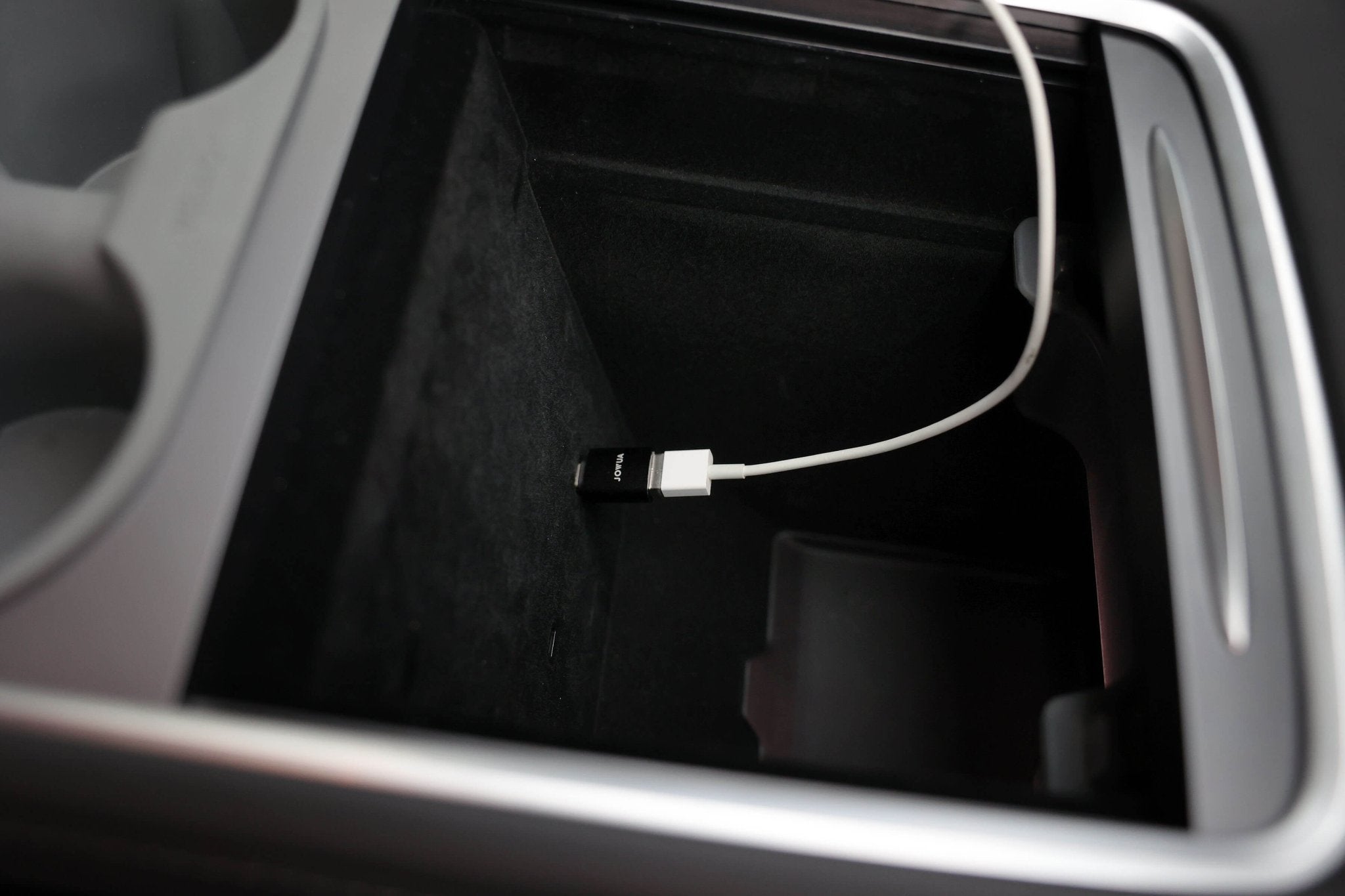 Apple Watch Tesla charging kit with compact metallic USB-C and USB-A converter adapters — view 4